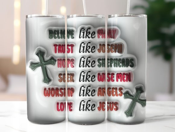 3D Inflated Christian Tumbler Wrap