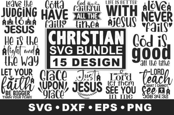 Christian Inspirational Svg Bundle for Crafts