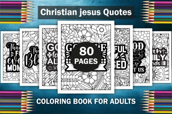 Christian Jesus Quotes Coloring Book KDP