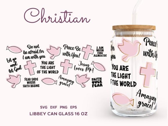 Christian Quotes SVG, Can Glass Wrap Svg Illustrations