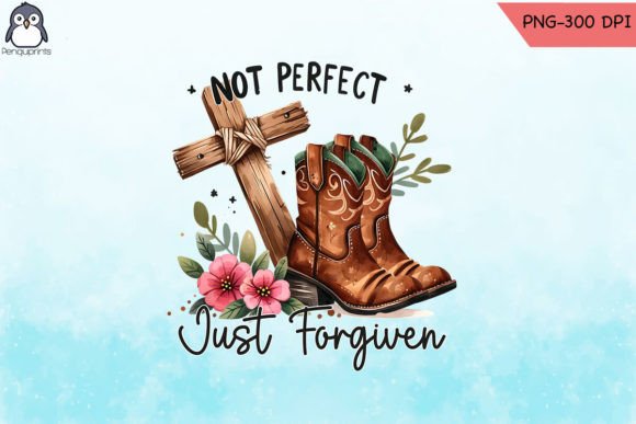Forgiven Christian Cross Boots