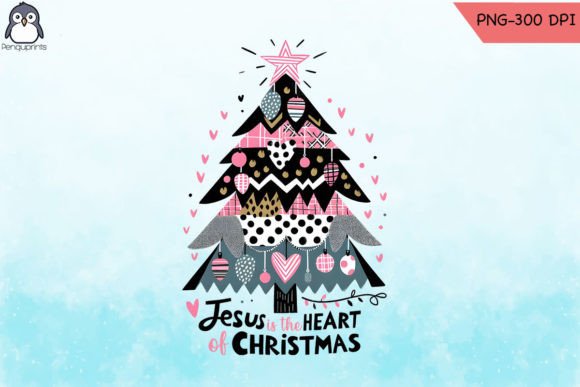 Heart of Christmas Jesus PNG
