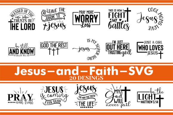 Jesus and Faith SVG for Crafts