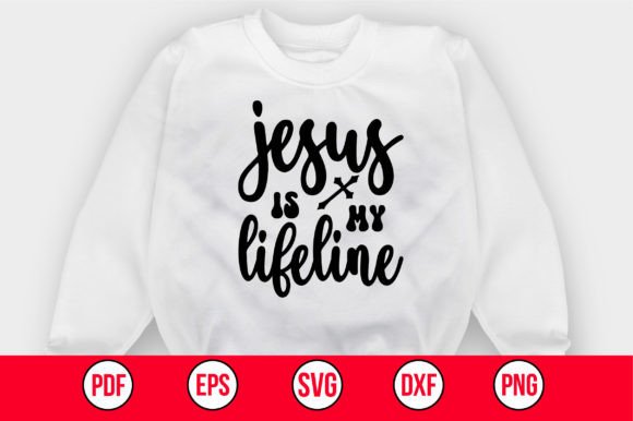 Jesus is My Lifeline SVG for Crafts