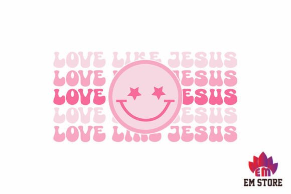 Retro Christian SVG Design, Crafts & Love Like Je